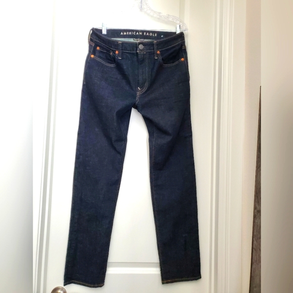 American Eagle Outfitters Mens Jeans 34x34 Slim Straight - Picture 1 of 5